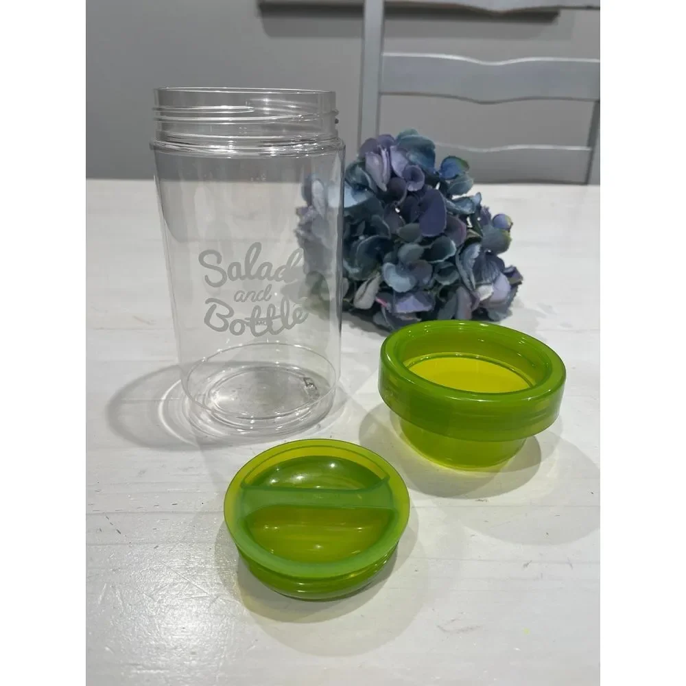 Komax green Salad Bottle with Leak Proof Salad Dressing Case‎